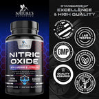 Nature's Nutrition Nitric Oxide Booster Extra Strength - 3X Strength