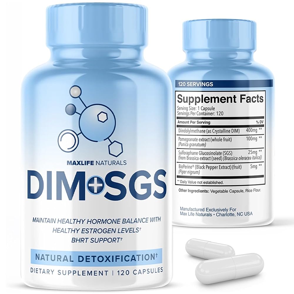 MaxLife Naturals DIM SGS Hormone Balance Support - 120 Capsules