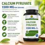 Brieofood Calcium Pyruvate 1500mg - 240 Vegetarian Capsules - image 2