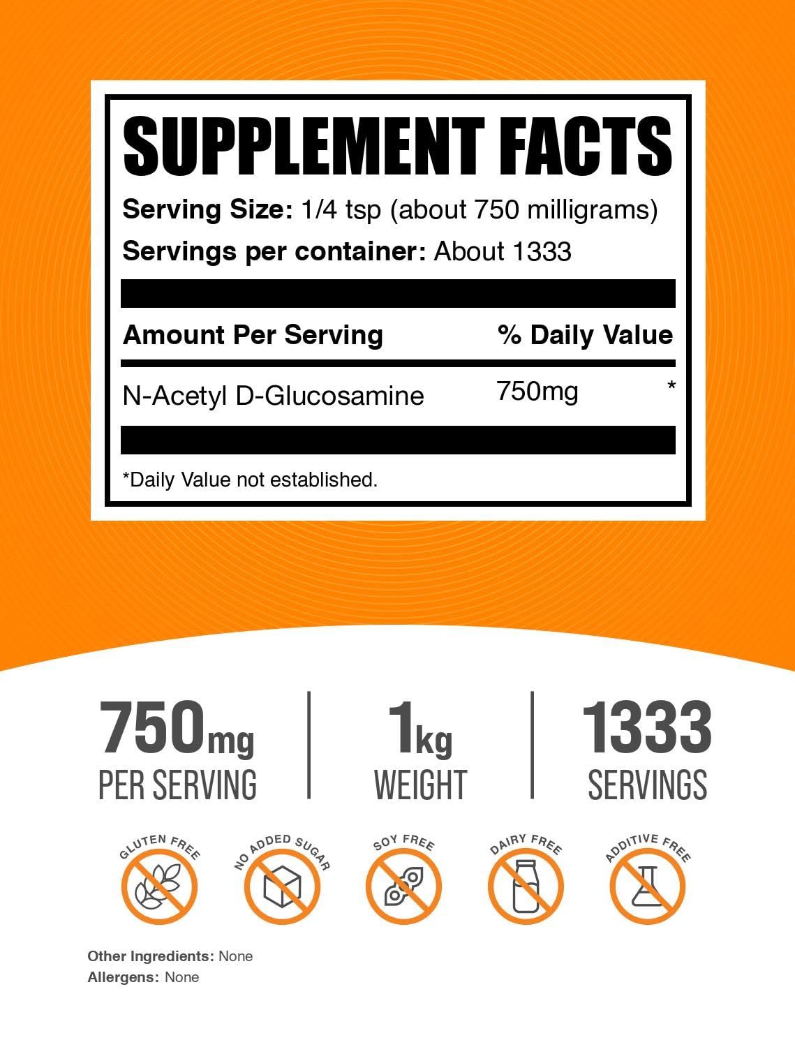 BulkSupplements.com N-Acetyl D-Glucosamine Powder