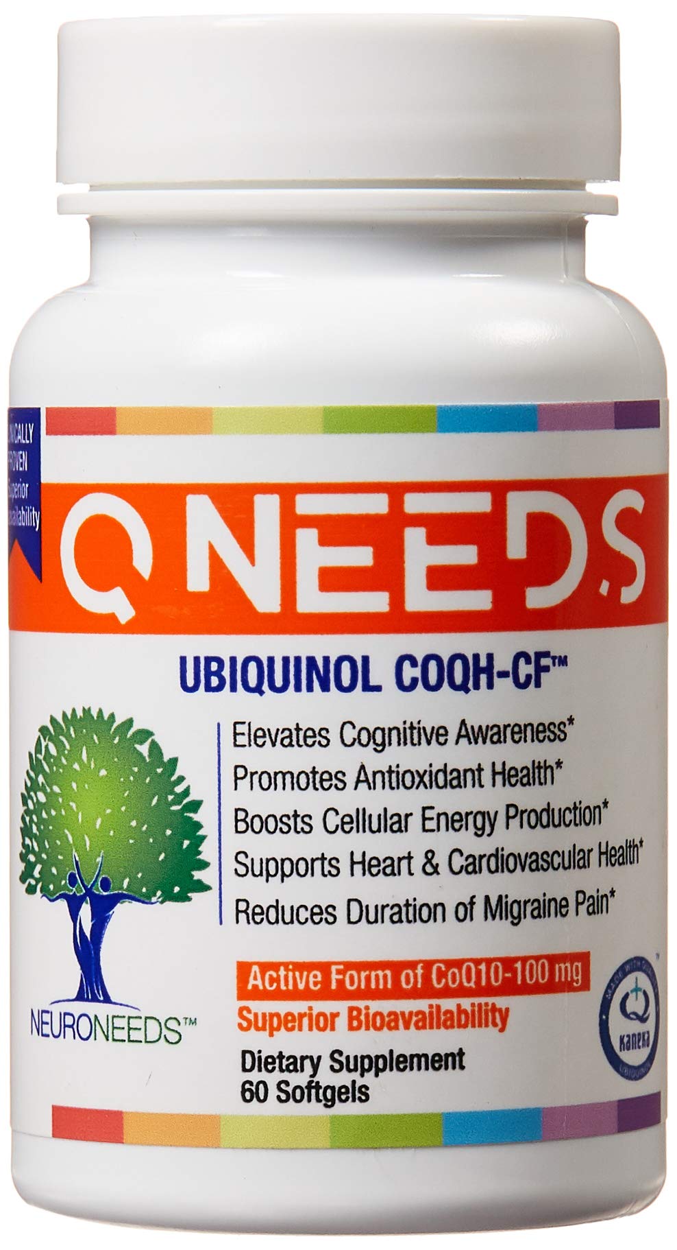 Neuro Needs Ubiquinol CoQ10 100 mg Softgels - 60 Count