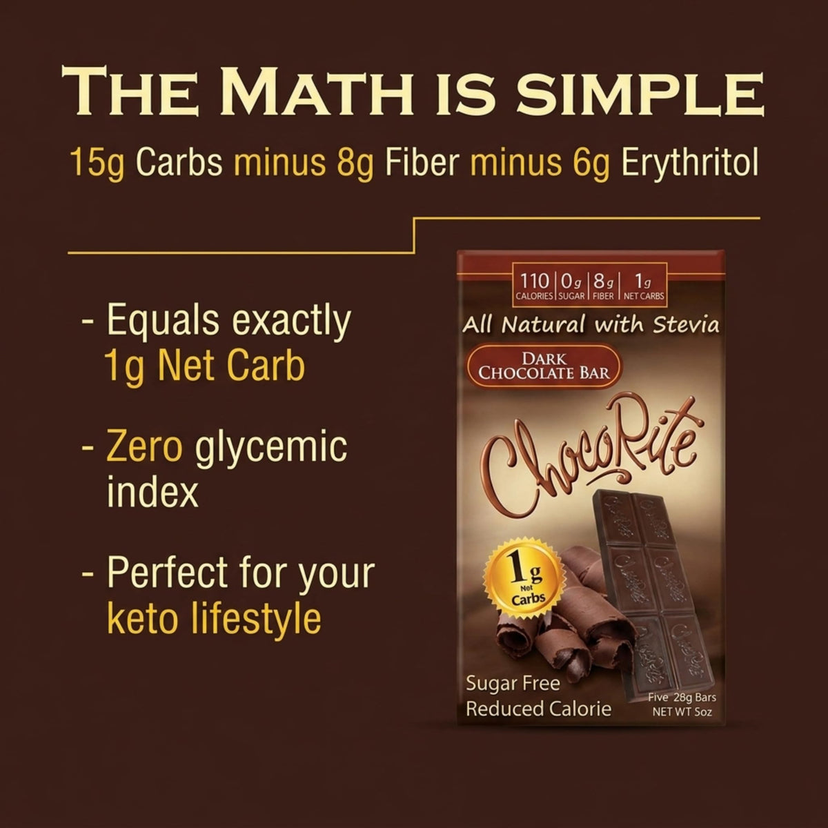 ChocoRite Dark Chocolate Bars - 5 Ounce - image 2