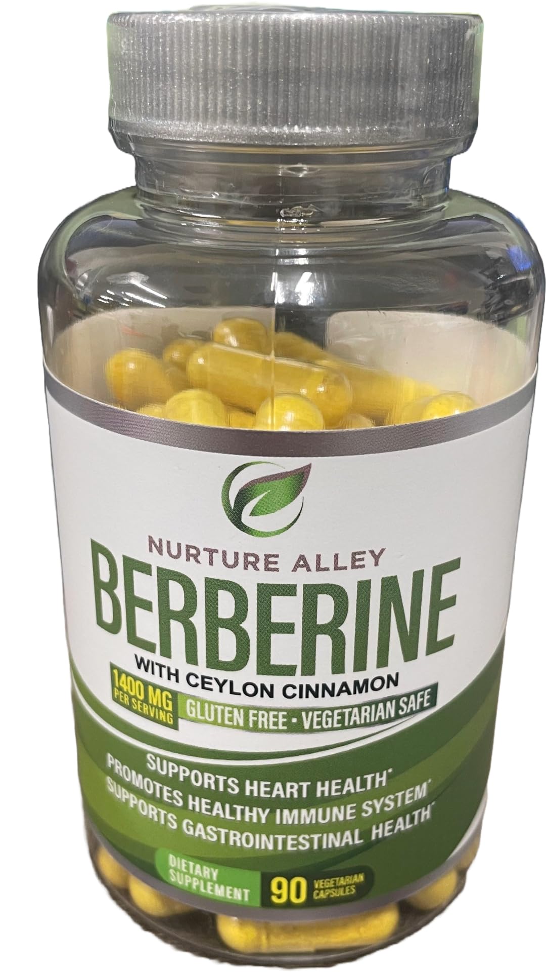 Nurture Alley Berberine Complex 1200 mg with Ceylon Cinnamon - 90 Capsules