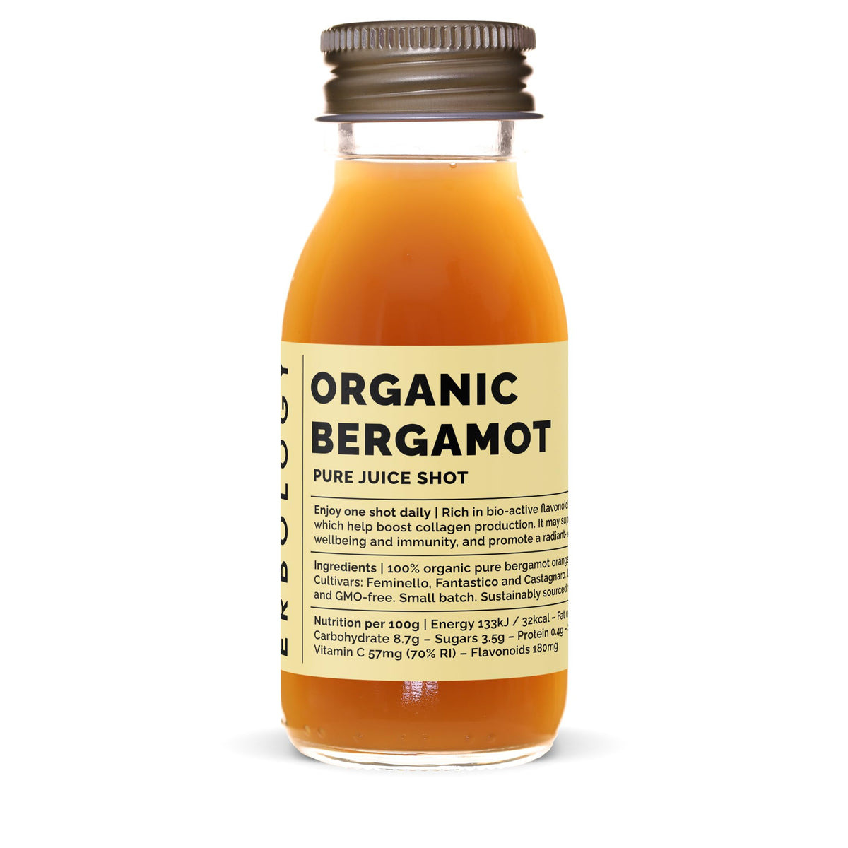 Erbology Organic Bergamot Juice Vitamin C Shots - 12 Pack