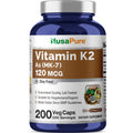 NusaPure Vitamin K2 MK7 120 mcg Vegan - 200 Vegetarian Capsules