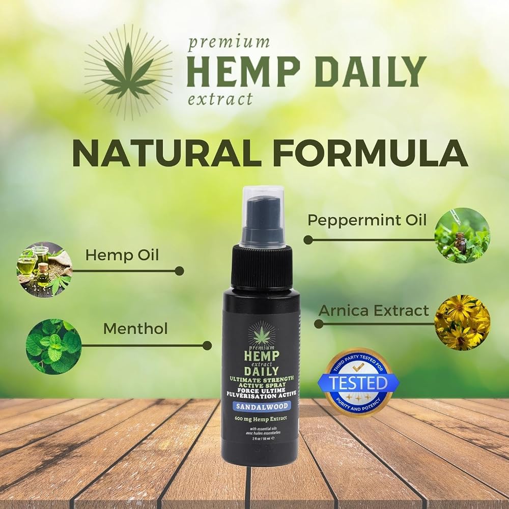 Earthly Body Hemp Daily Ultimate Strength Active Spray