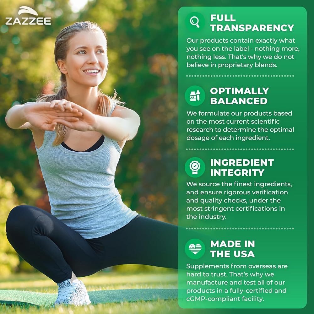 Zazzee USDA Organic Lion's Mane 20:1 Extract 30% Beta Glucans - 120 Capsules - image 6