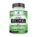 American Standard Supplements Organic Ginger Extract - 90 Capsules