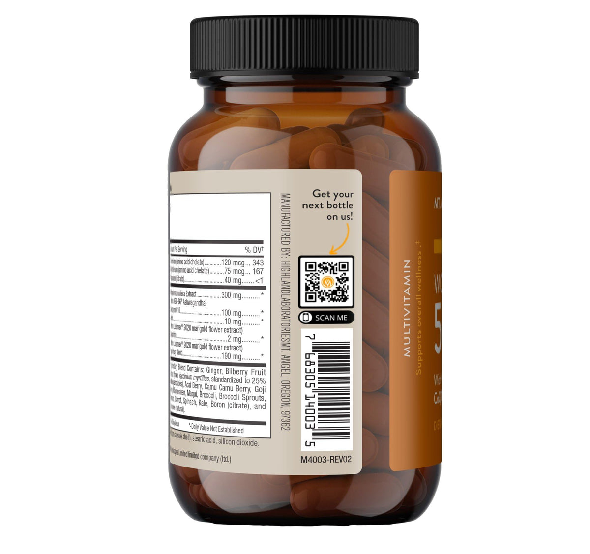Mt. Angel Vitamins Daily Women's Multivitamin 50+ - 60 Capsules - image 3