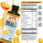 Barlean's Omega 3 Fish Oil Liquid Supplement for Men and Women