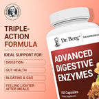 Dr. Berg Advanced Digestive Enzymes with Apple Cider Vinegar - 180 Capsules - image 2