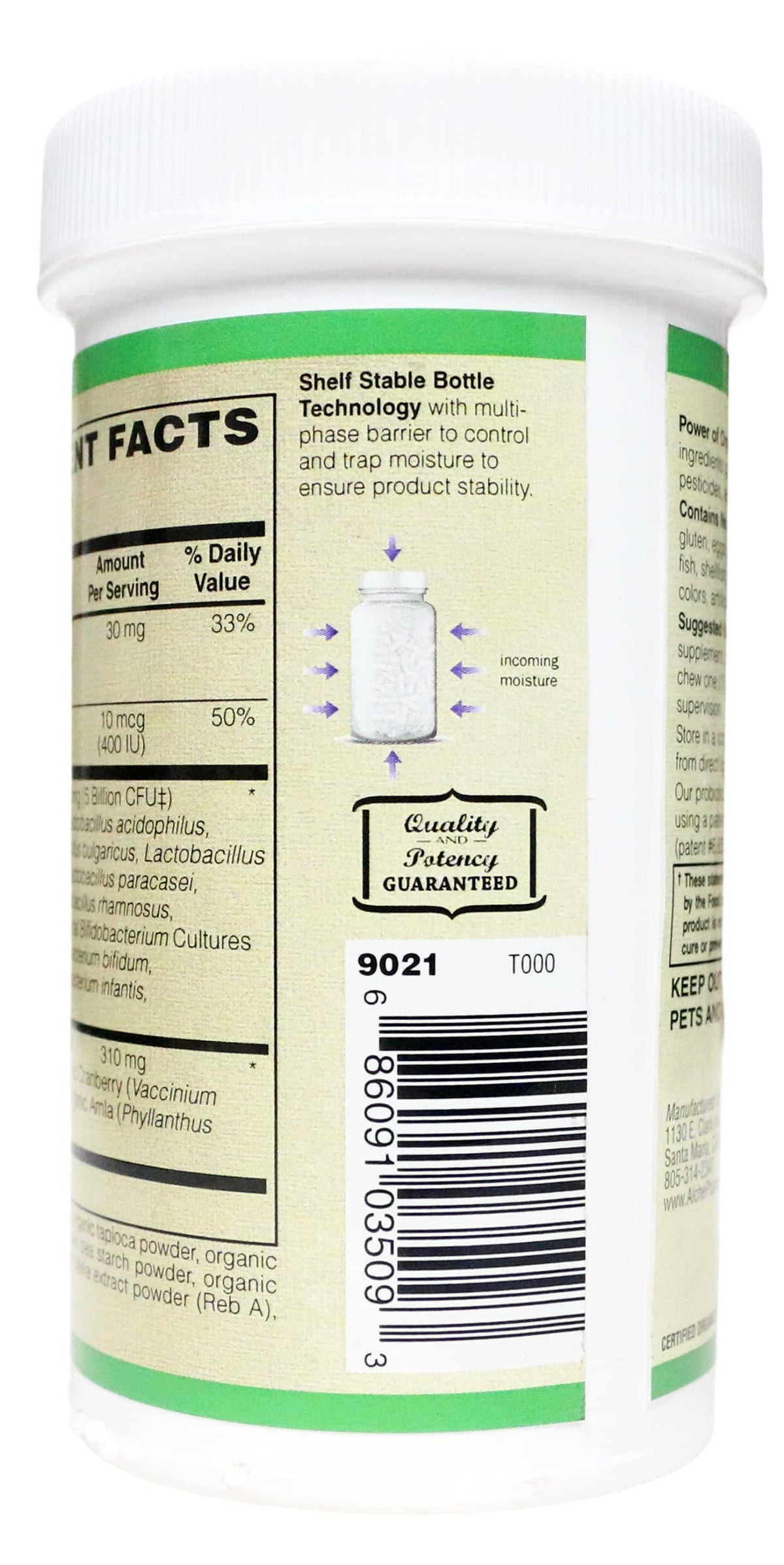 AlchePharma Organic Kids Comfort Probiotic Chewables - 30 Chews - image 4