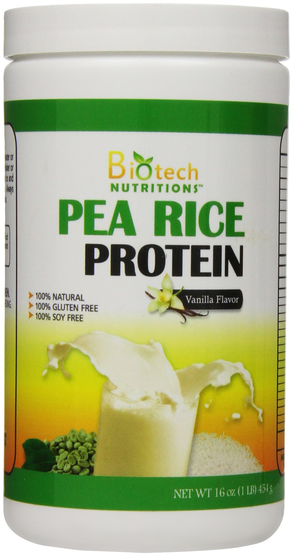 Biotech Nutritions Pea Rice Protein Vanilla - 16 Ounces