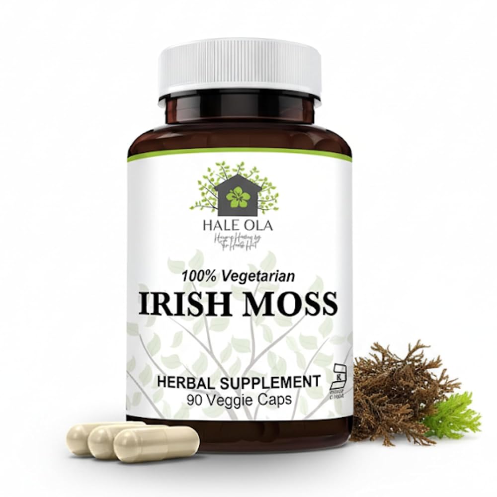 Hale Ola Irish Sea Moss 450mg Vegan Capsules - 90 Count
