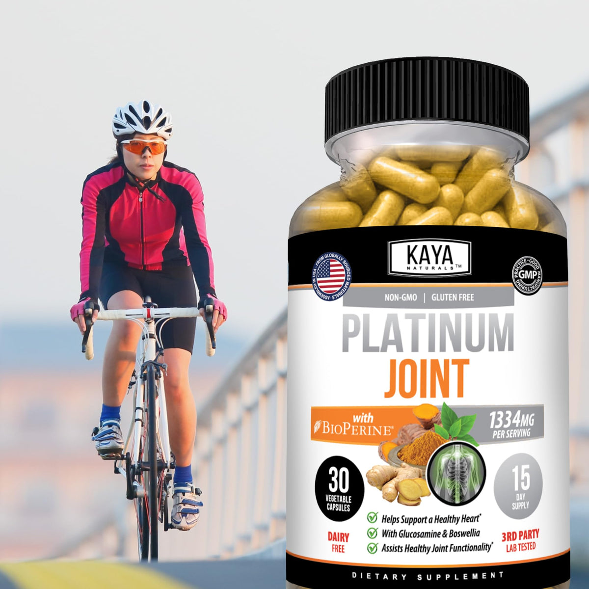 Kaya Naturals Platinum Mobility Support Glucosamine - 30 Capsules - image 8