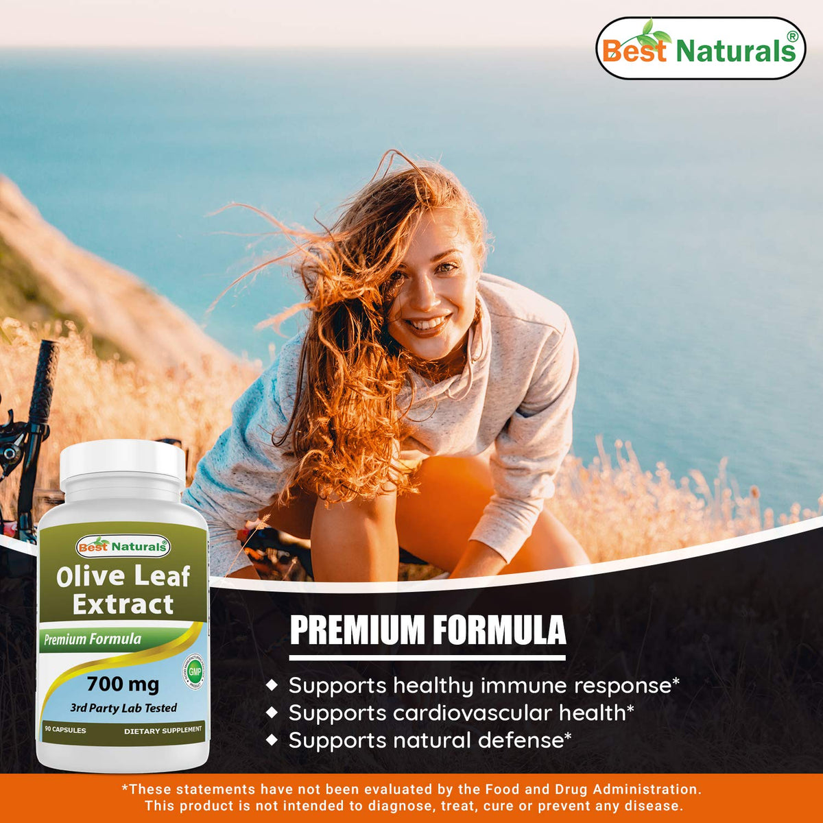 Best Naturals Olive Leaf Extract 700mg - 180 Capsules (2 Pack) - image 4