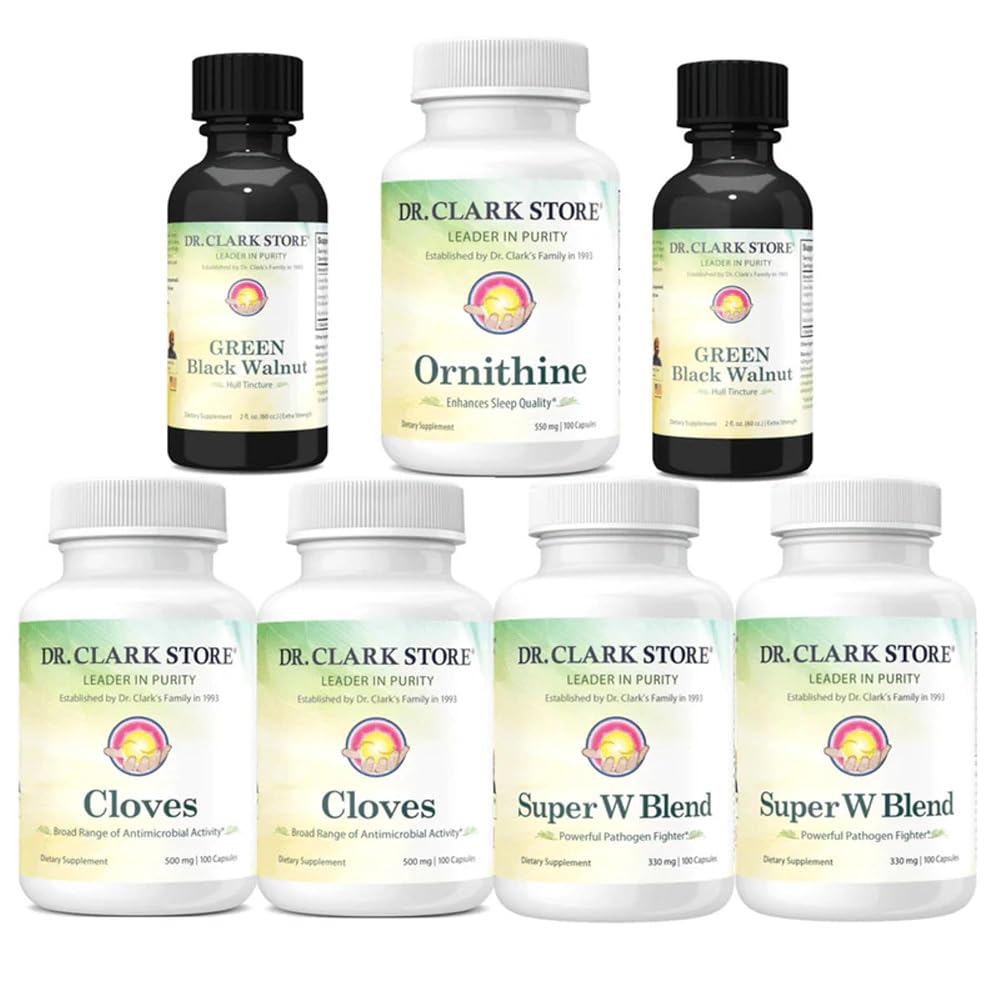Dr Clark Cloves, Wormwood & Black Walnut Maintenance Program - 7 Items