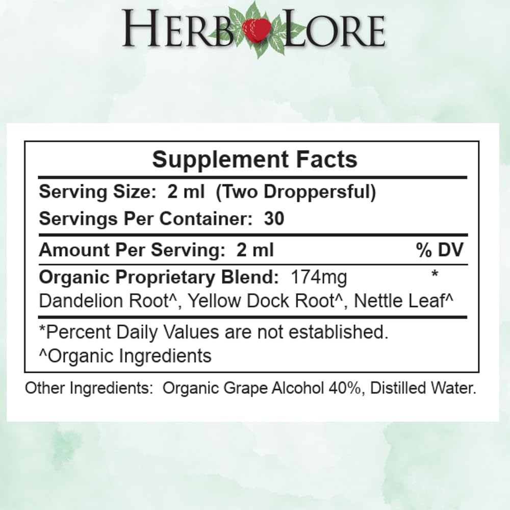 Herb Lore Organic Iron Tonic Tincture
