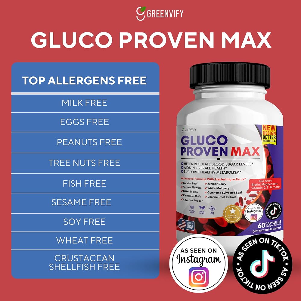 GREENVIFY Gluco Proven Max