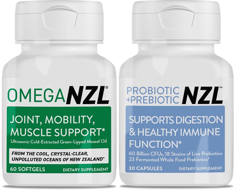 OMEGANZL Green-Lipped Mussel Oil Omega-3 Joint Support - 60 Softgels