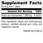 Source Naturals Niacinamide B-3 Vitamin 1500 mg - 50 Tablets - image 2