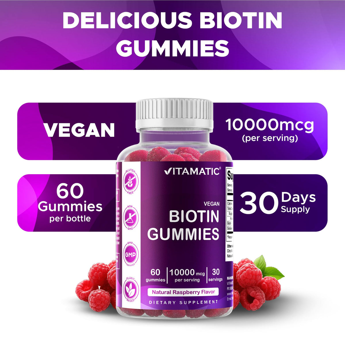 Vitamatic Biotin Gummies 10