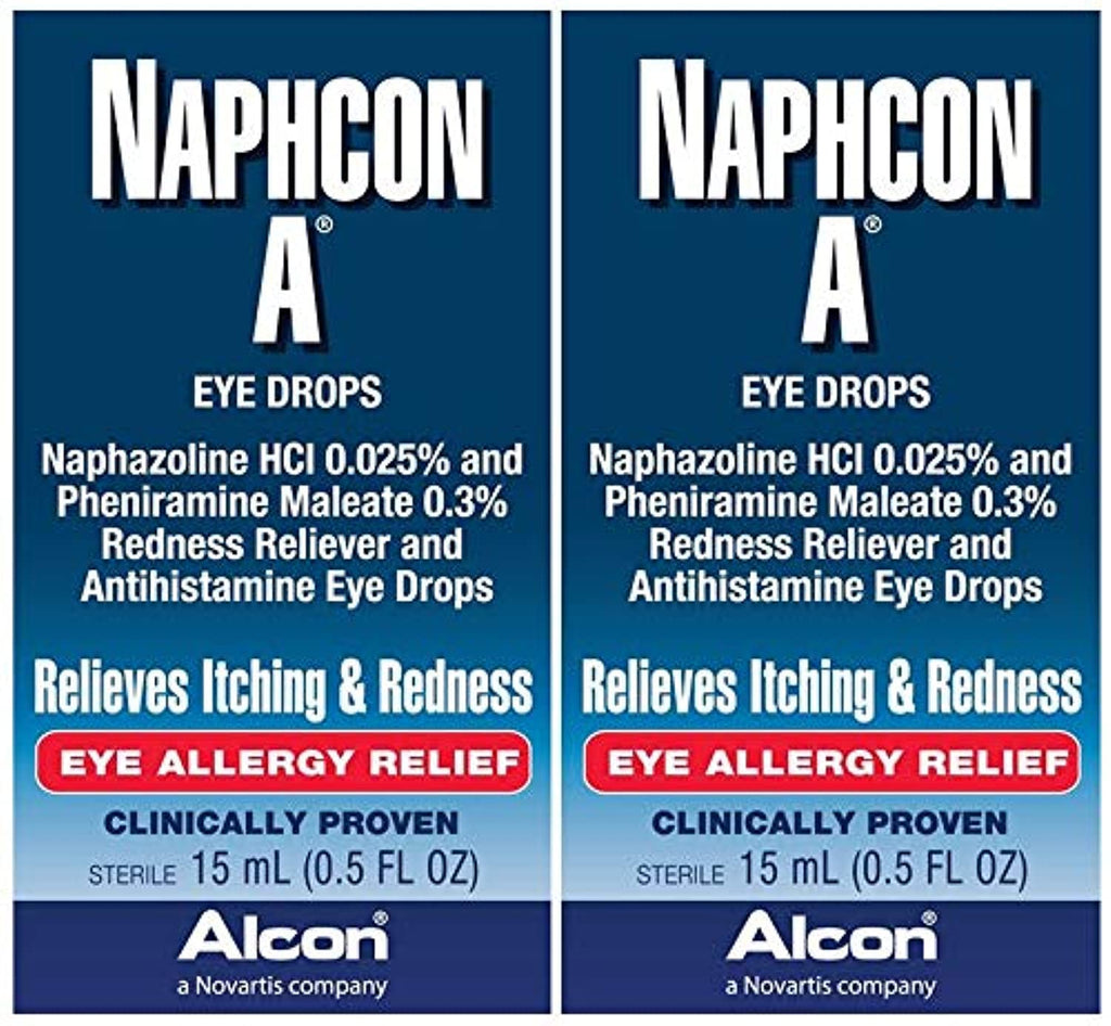 Naphcon A Naphcon-A Eye Drops Decongestant & Antihistamine - 2 x 15 mL