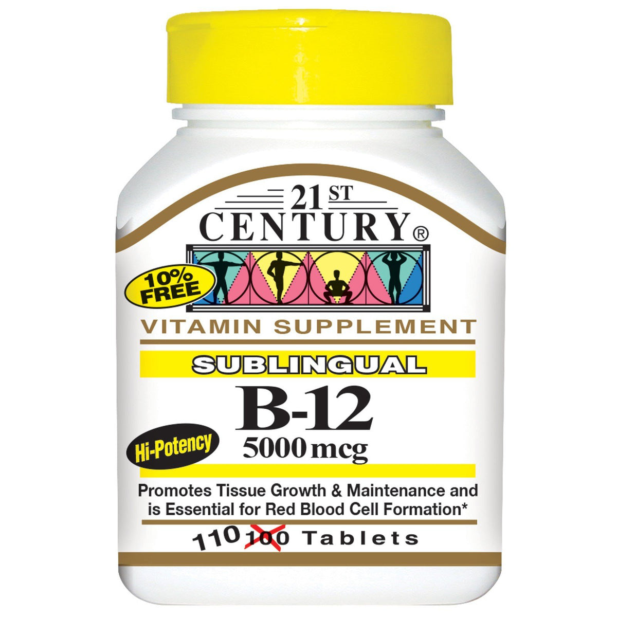 HOPESO Vitamin B12 Sublingual 5000 mcg - 110 Tablets