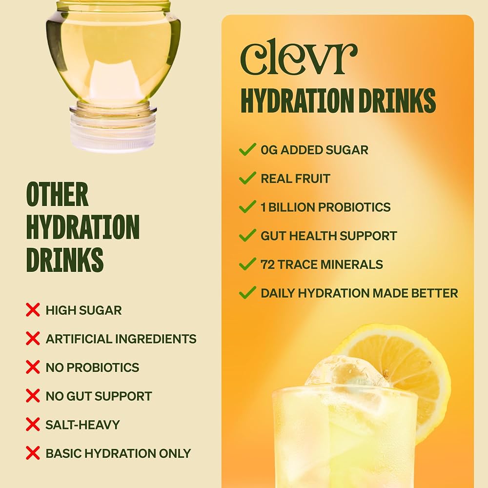 Clevr SuperTea, 18 Servings, Hydration Tea Blend with Coconut Water