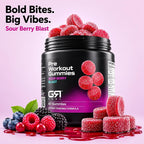 GR Fuel Pre Workout Gummies Energy & Focus Sour Berry - 60 Count - image 7