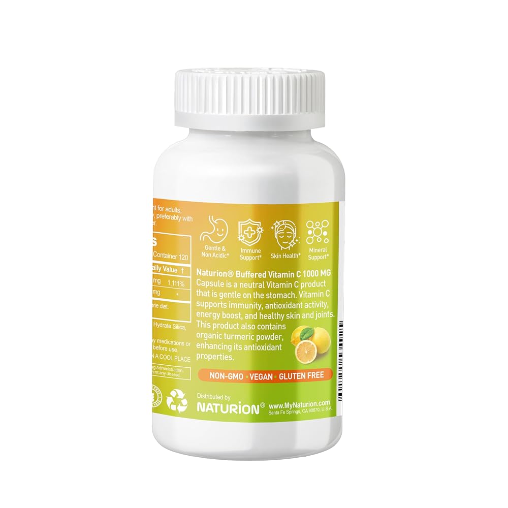 NATURION Buffered Vitamin C 1000 mg with Organic Turmeric