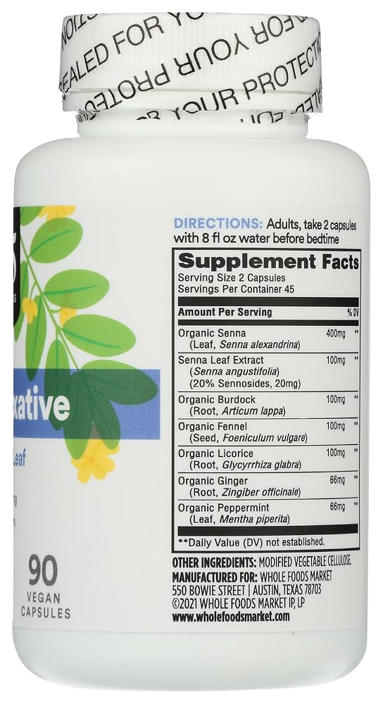 365 by Whole Foods Market Herbal Laxative - 90 Tablets - image 5