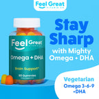 The Feel Great Vitamin Company Omega 3 6 9 + DHA Gummies - 60 Gummies - image 2