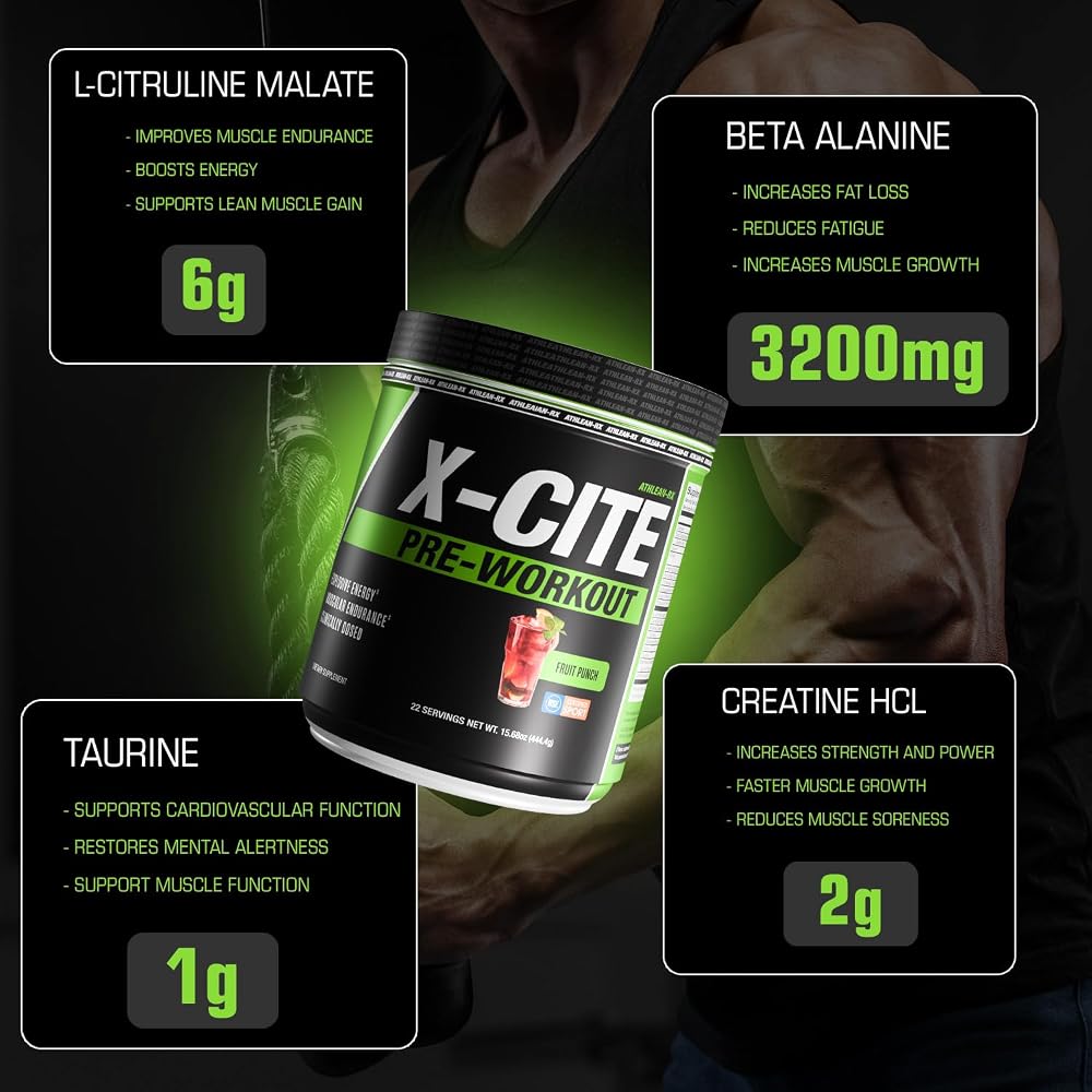 ATHLEAN-RX X-CITE Pre-Workout by ATHLEAN-X - Enhanced Formula