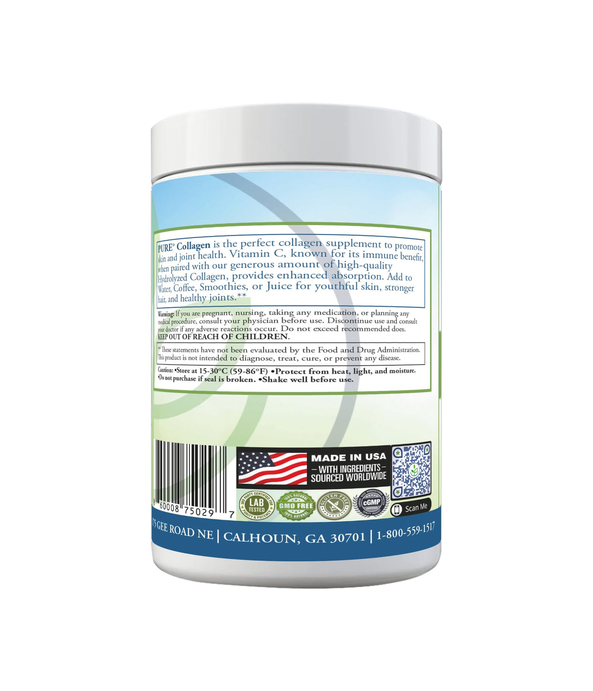 PURE Hydrolyzed Marine Collagen Powder - 30 Servings - image 4