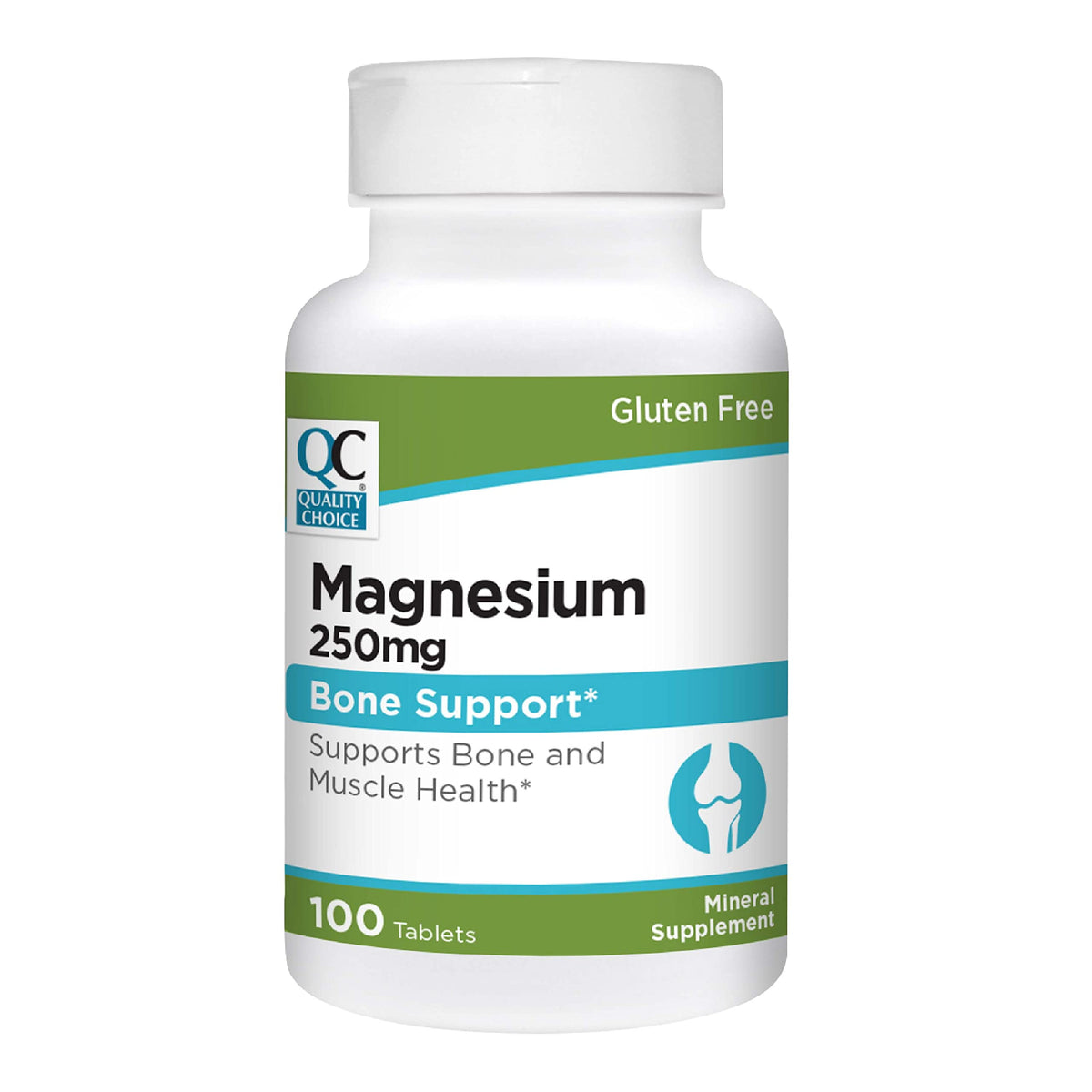 Quality Choice Magnesium Oxide 250 mg Tablets - 100 Count