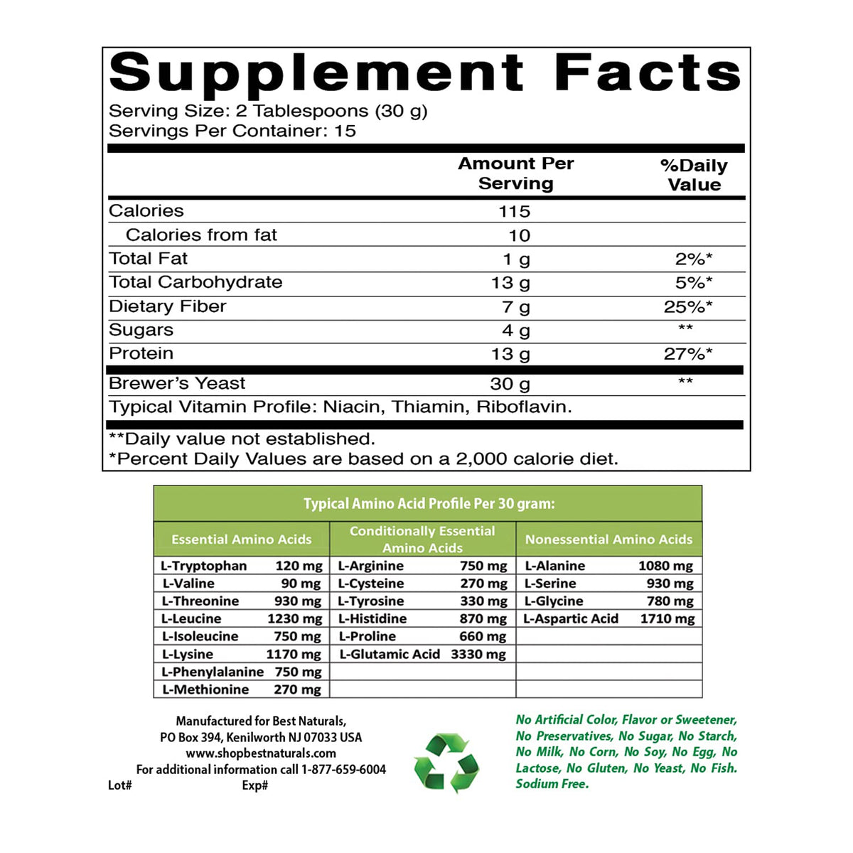Best Naturals NUTRITIONAL_SUPPLEMENT