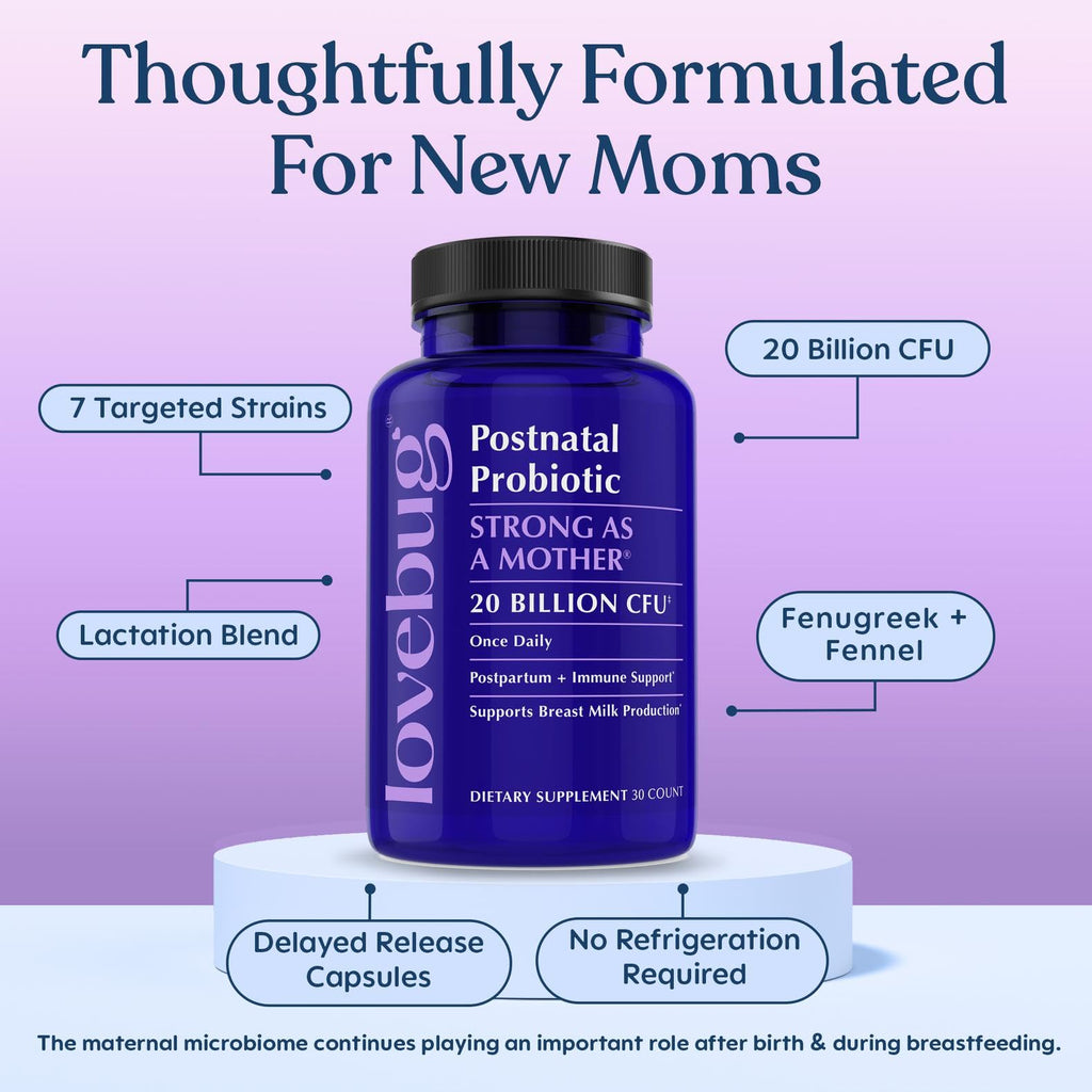 LOVEBUG Postnatal Probiotic for Breast Milk Production - 30 Capsules - image 4