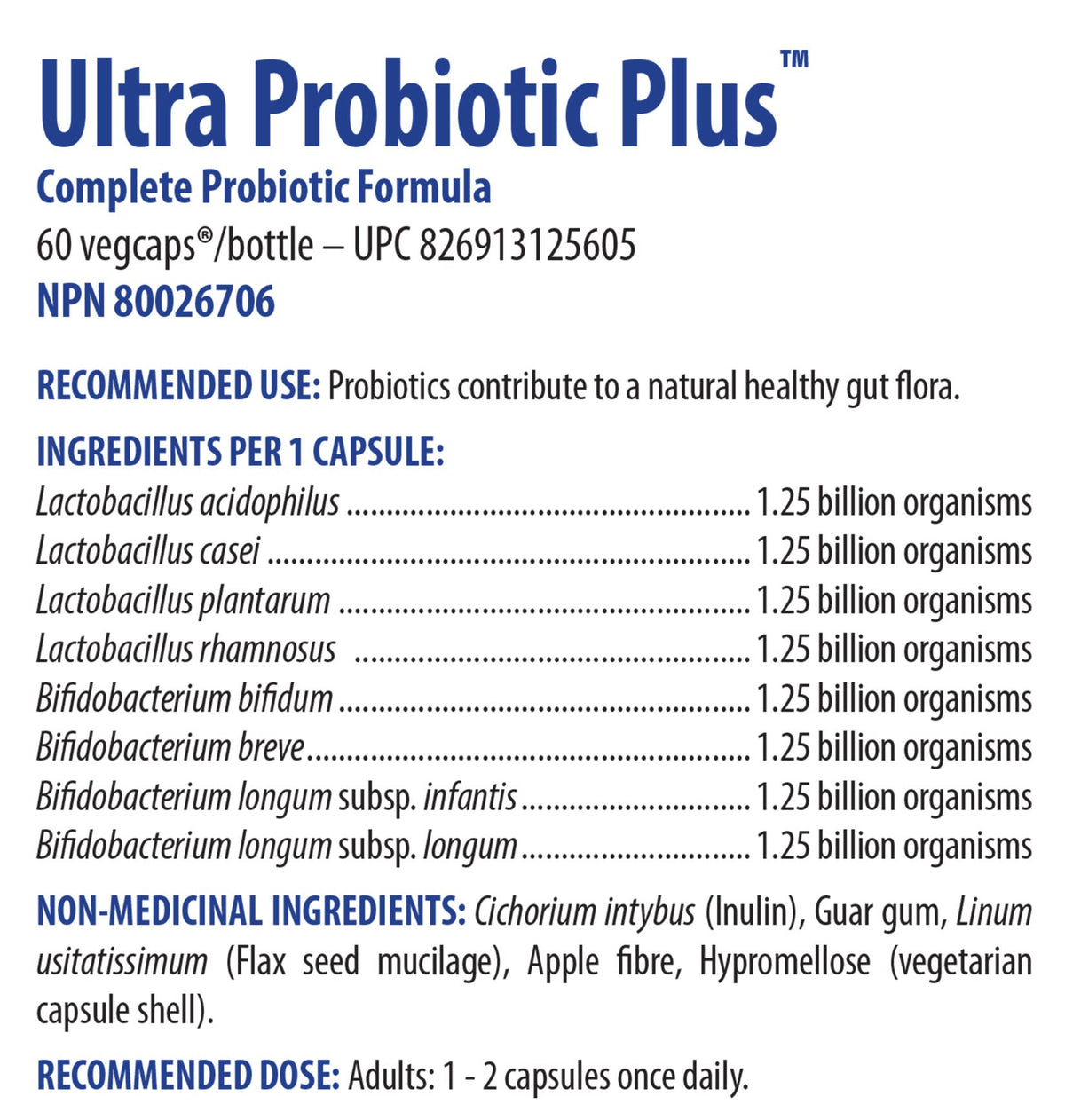 Omega Alpha Ultra Probiotic Plus - 60 Vegetarian Capsules - image 5