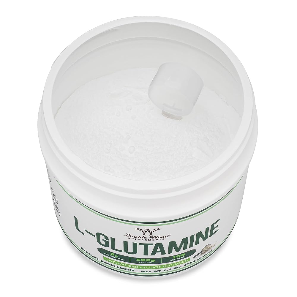 Double Wood Supplements L-Glutamine Powder 5g - 100 Servings - image 6