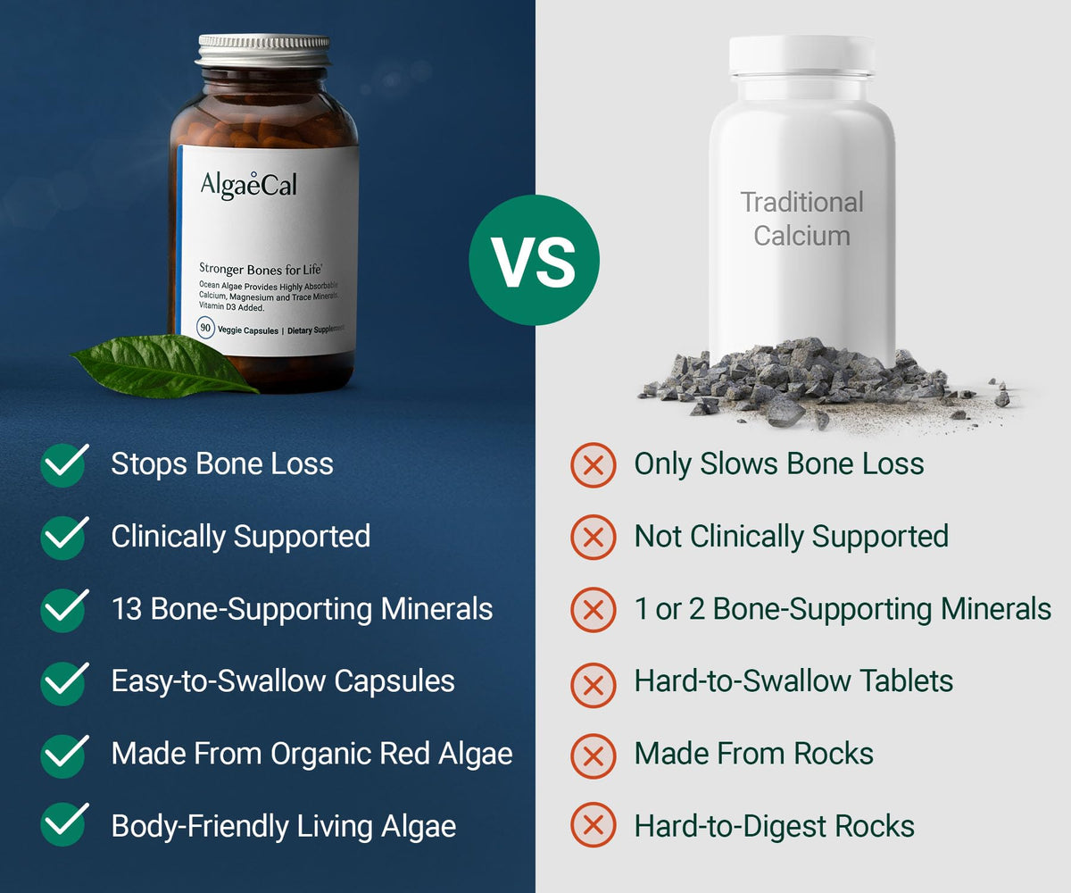 AlgaeCal Organic Calcium Supplement for Bone Strength