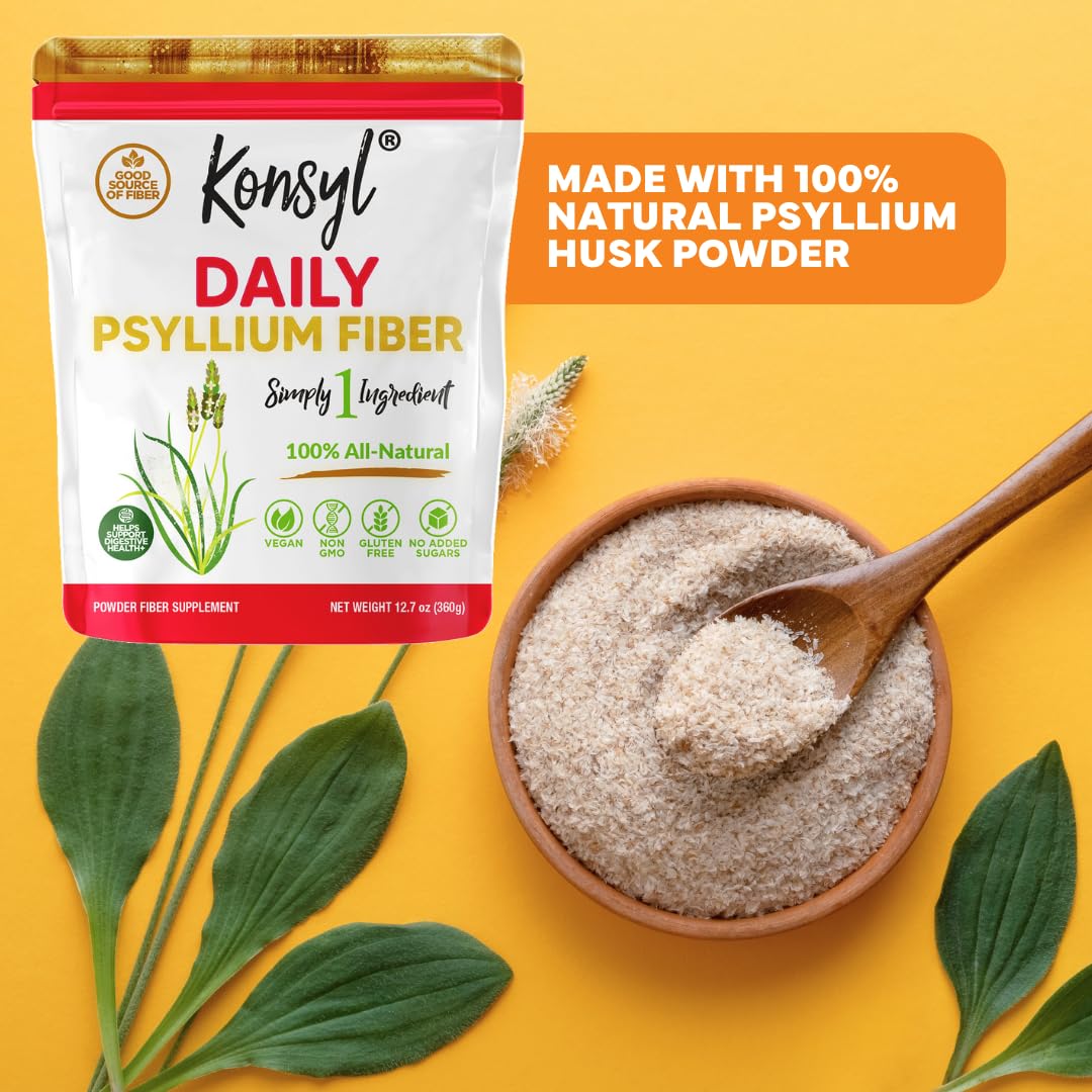 Konsyl Daily Psyllium Fiber Powder - 12 oz - image 5