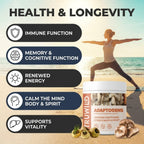TruWild Adaptogens Vegan Capsule Supplement w/Ashwagandha + Maca