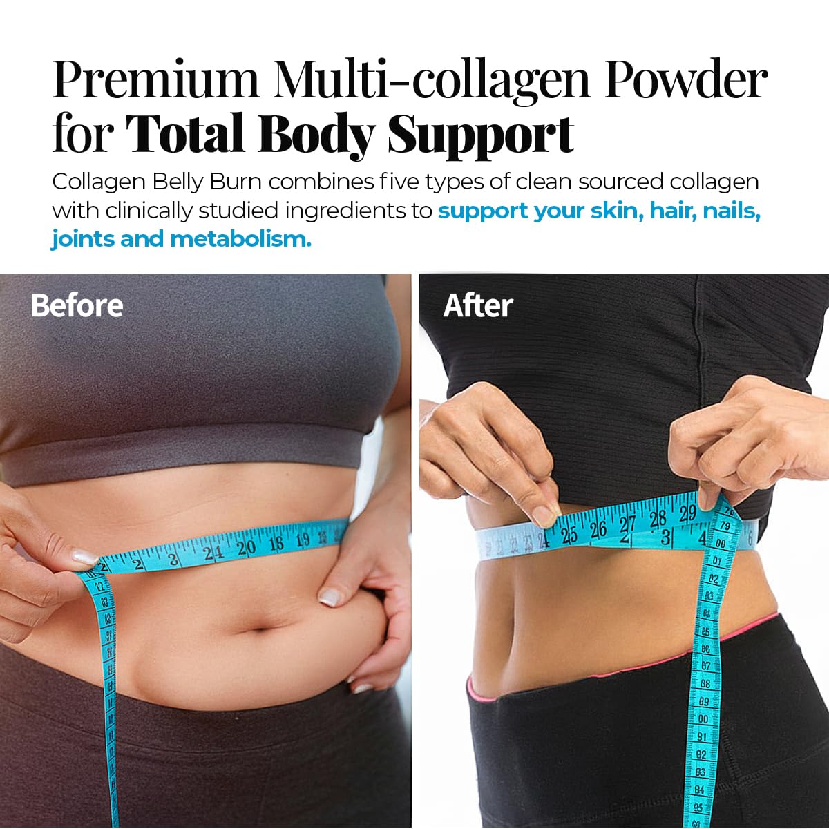 Healthful Seasons Collagen Belly Burn Peptides Powder - 20 Servings - image 4