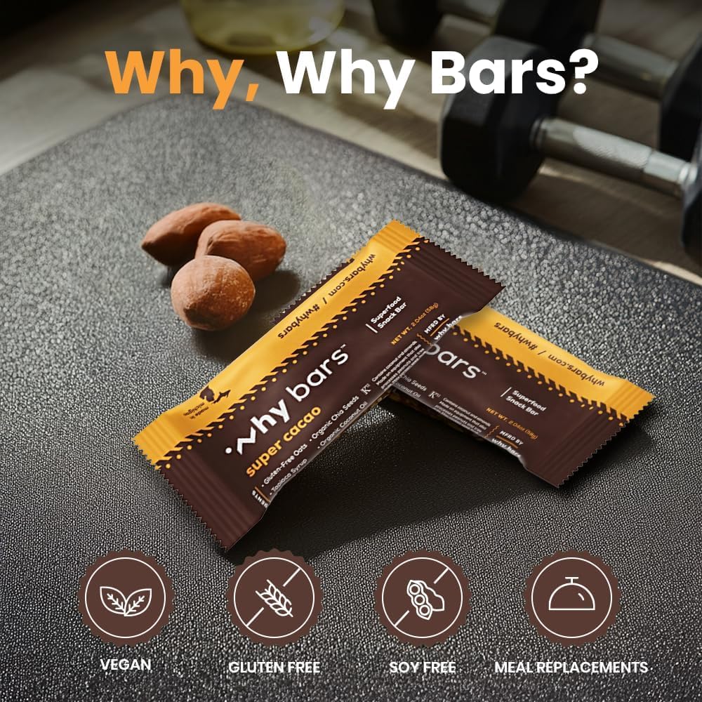 Why Bars, Superfood Protein Bars, 2.04 Ounce Bars - Protein Bar