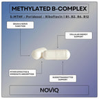 NOVIQ 11-in-1 Methylated B-Complex Supplement + Nootropics - 60 Capsules - image 4