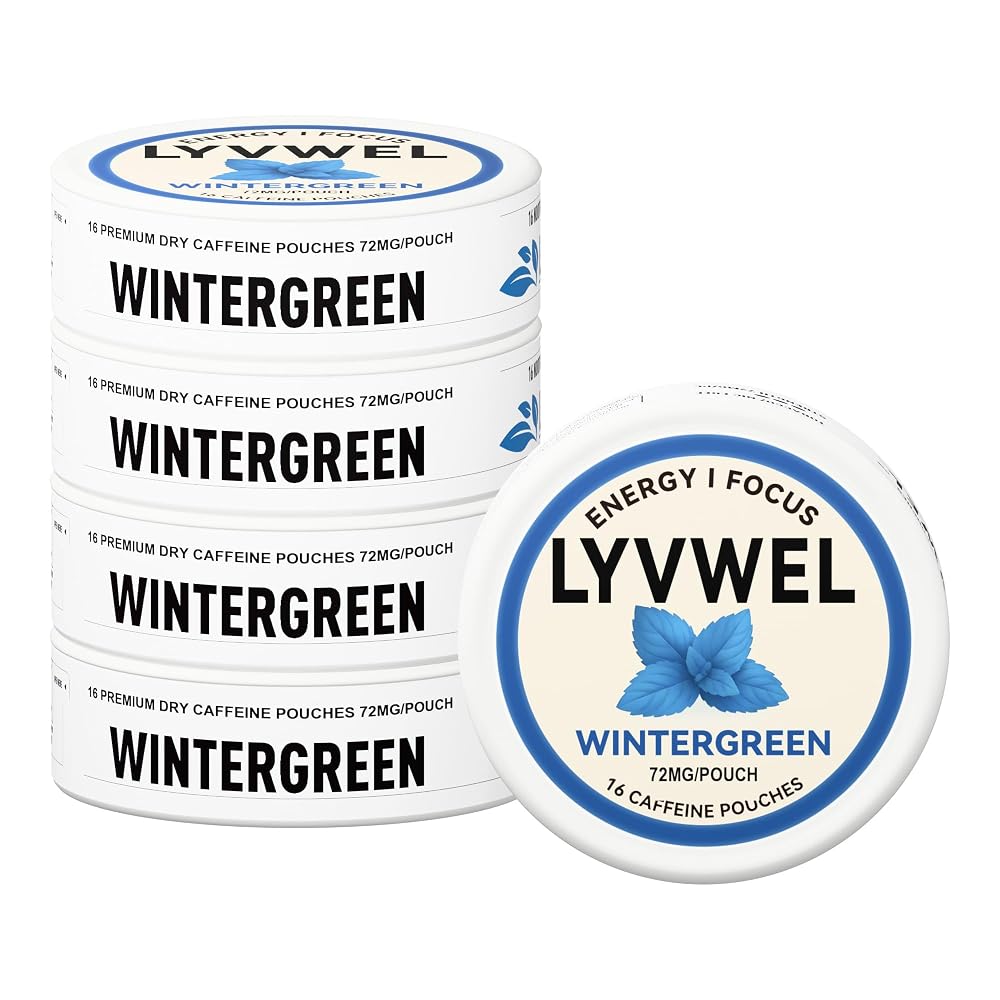 LyvWel 72mg Caffeine Energy Pouches