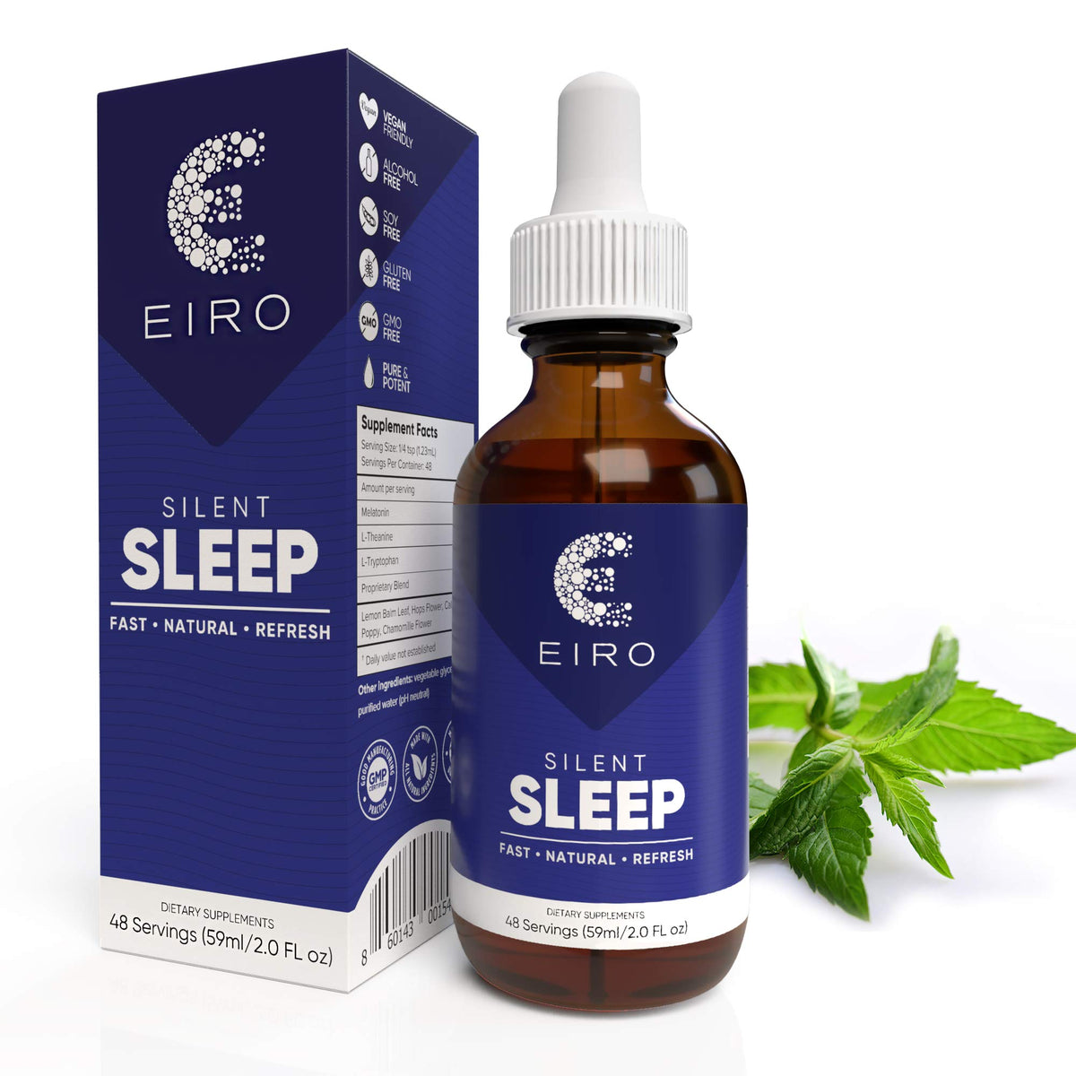 Eiro Silent Sleep All Natural Liquid Sleep Aid - 2 Fl Oz
