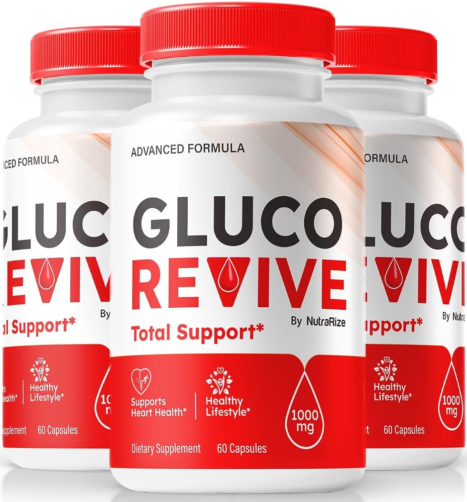 NutraRize Gluco Revive Natural Supplement - 180 Capsules