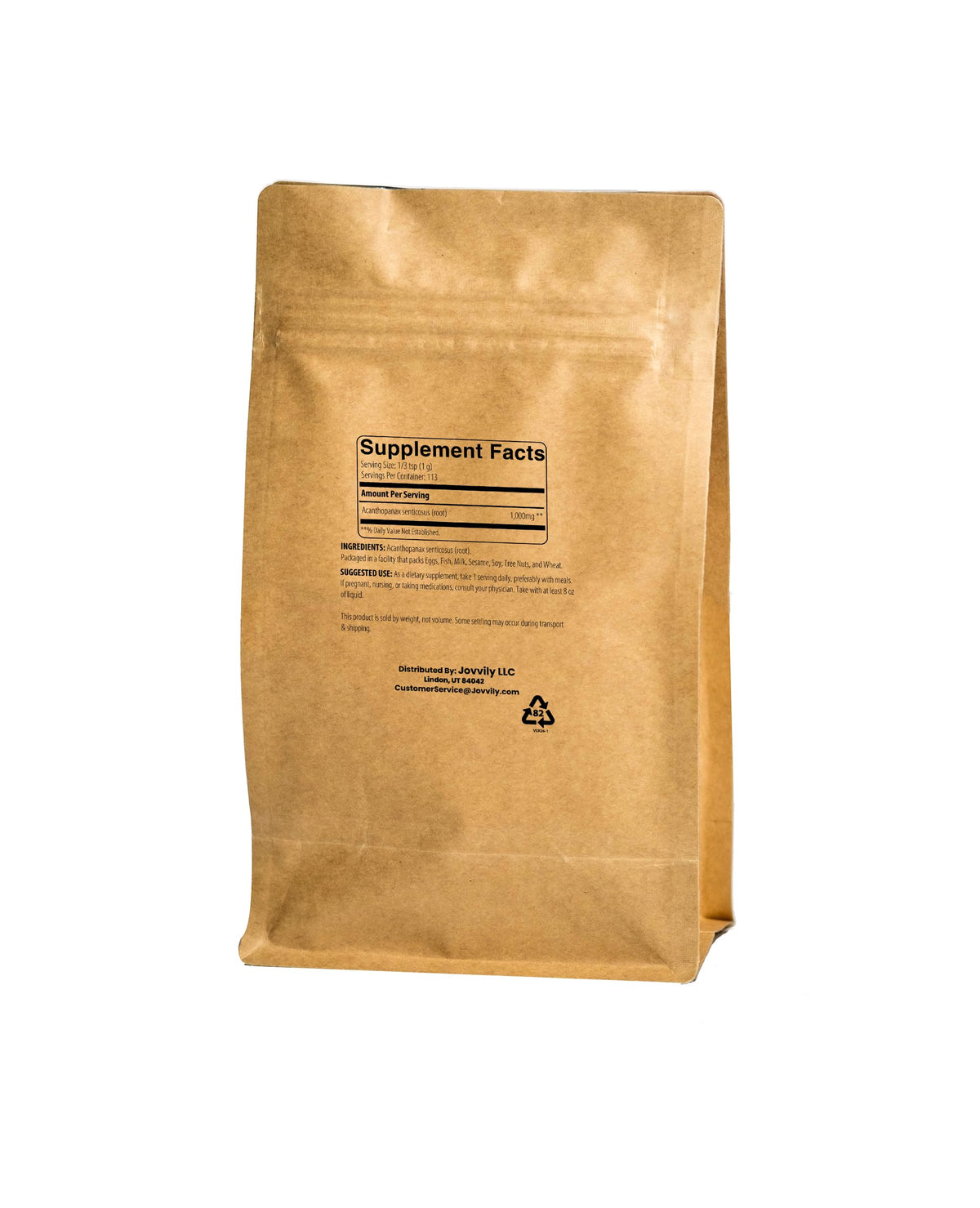 Jovvily Eleuthero Root Extract Powder - 4 Oz - image 2